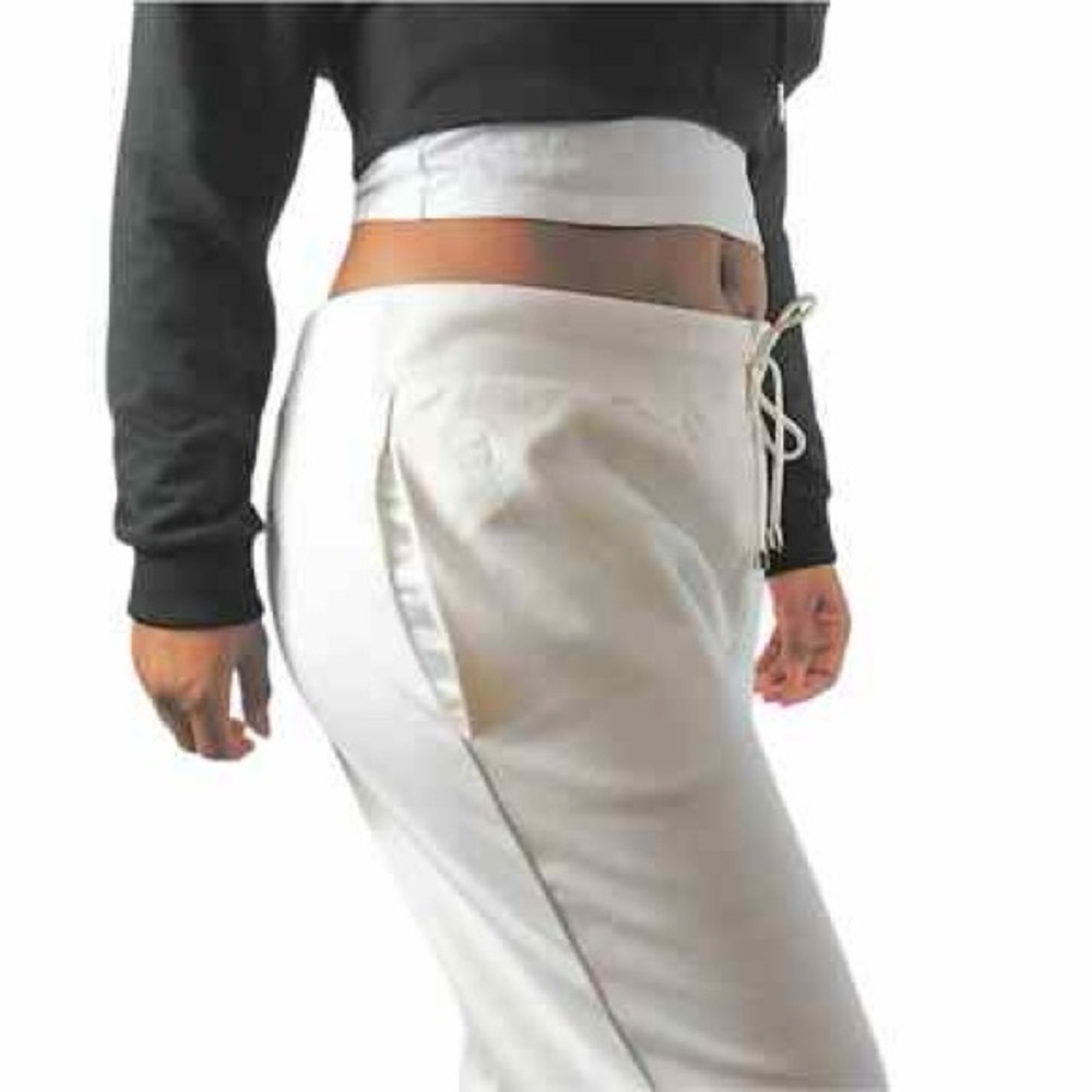 Ted Baker Relaxed Fit Drawstring Pants / Joggers, White, Medium - Picture 5 of 17